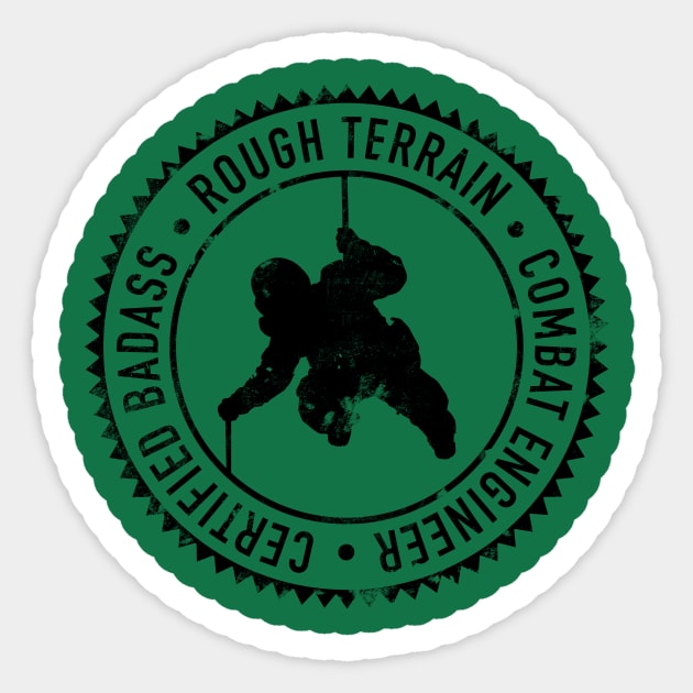 Rough Terrain Combat Engineer Sticker by FlySquareWare